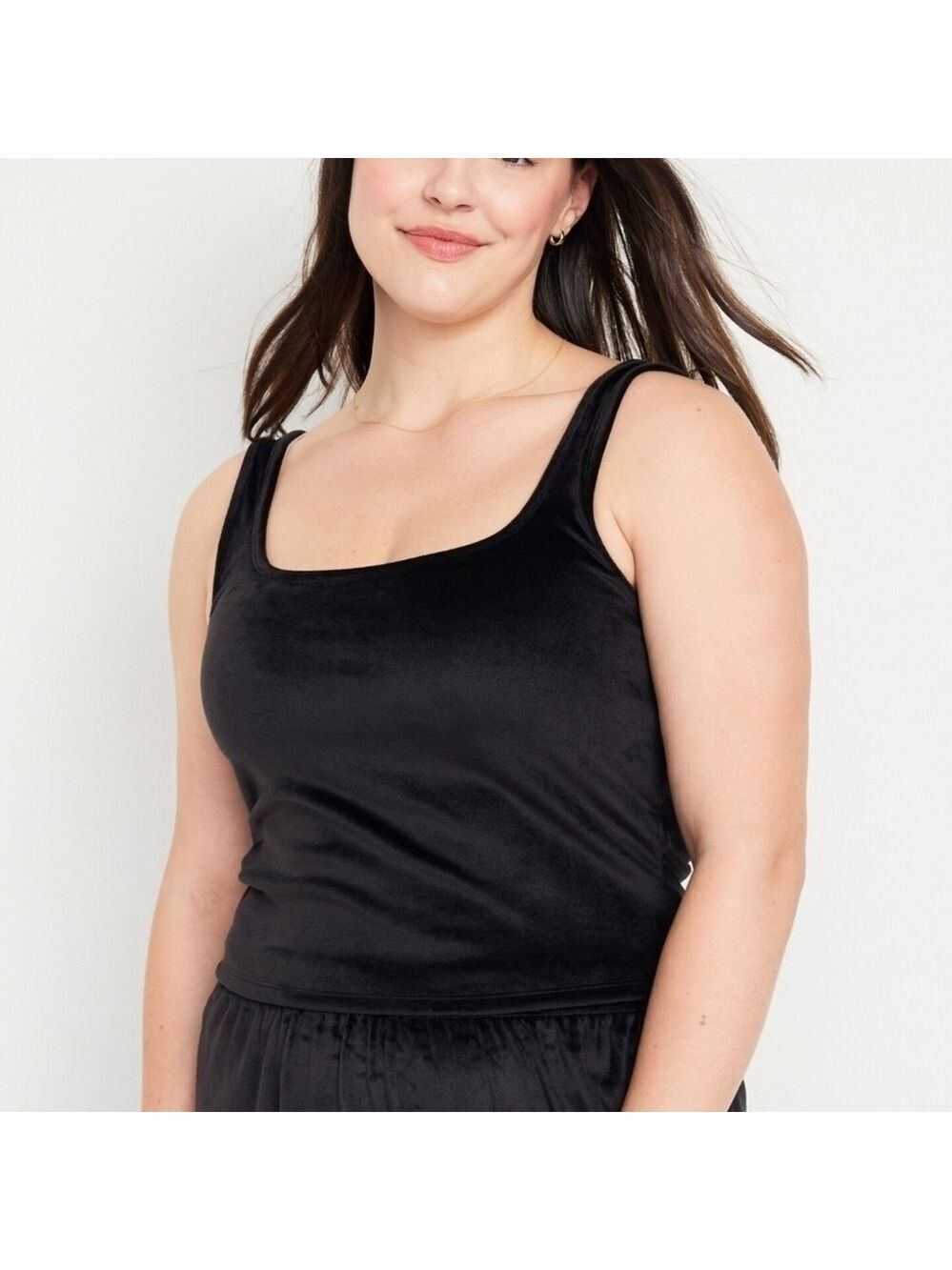 M • Old Navy • Velour Stretch Cropped Tank